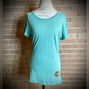 Ed Hardy SET OF TWO (Pink and Blue) Short Sleeve Graphic and Embroidered tees